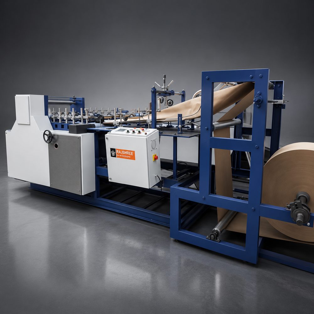 Paper bag making machine